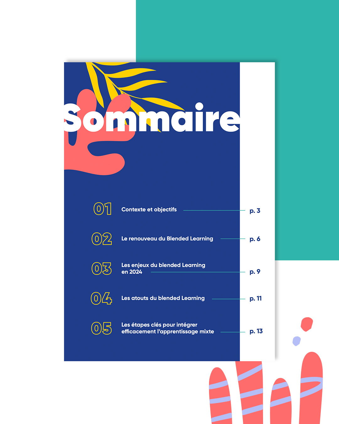 Blended learning - création white paper - sommaire