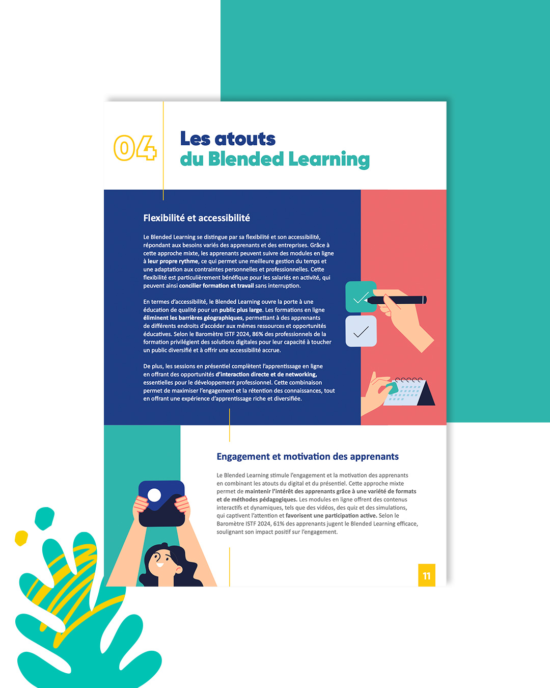 Blended learning - livre numérique - mise en page